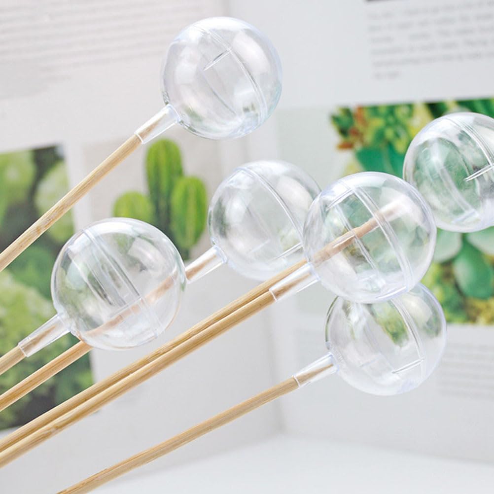 Operitacx Clear Chocolate Ball Holder 60Pcs 1.57 Inch Round Candy Packaging Cups for Wedding Party Dessert Display and Chocolate Bouquet