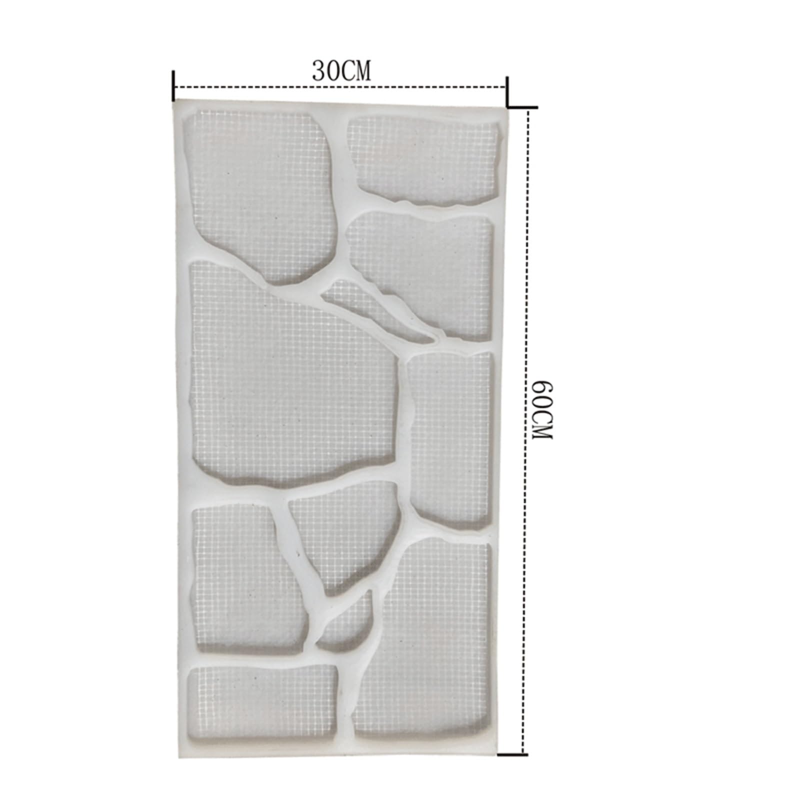 Betonstempel-matten, Dekorative Steinmuster-Schablone für Garten, Terrasse & Gehwege, Strukturierte DIY Zementmatrize zur Gestaltung von Betonböden