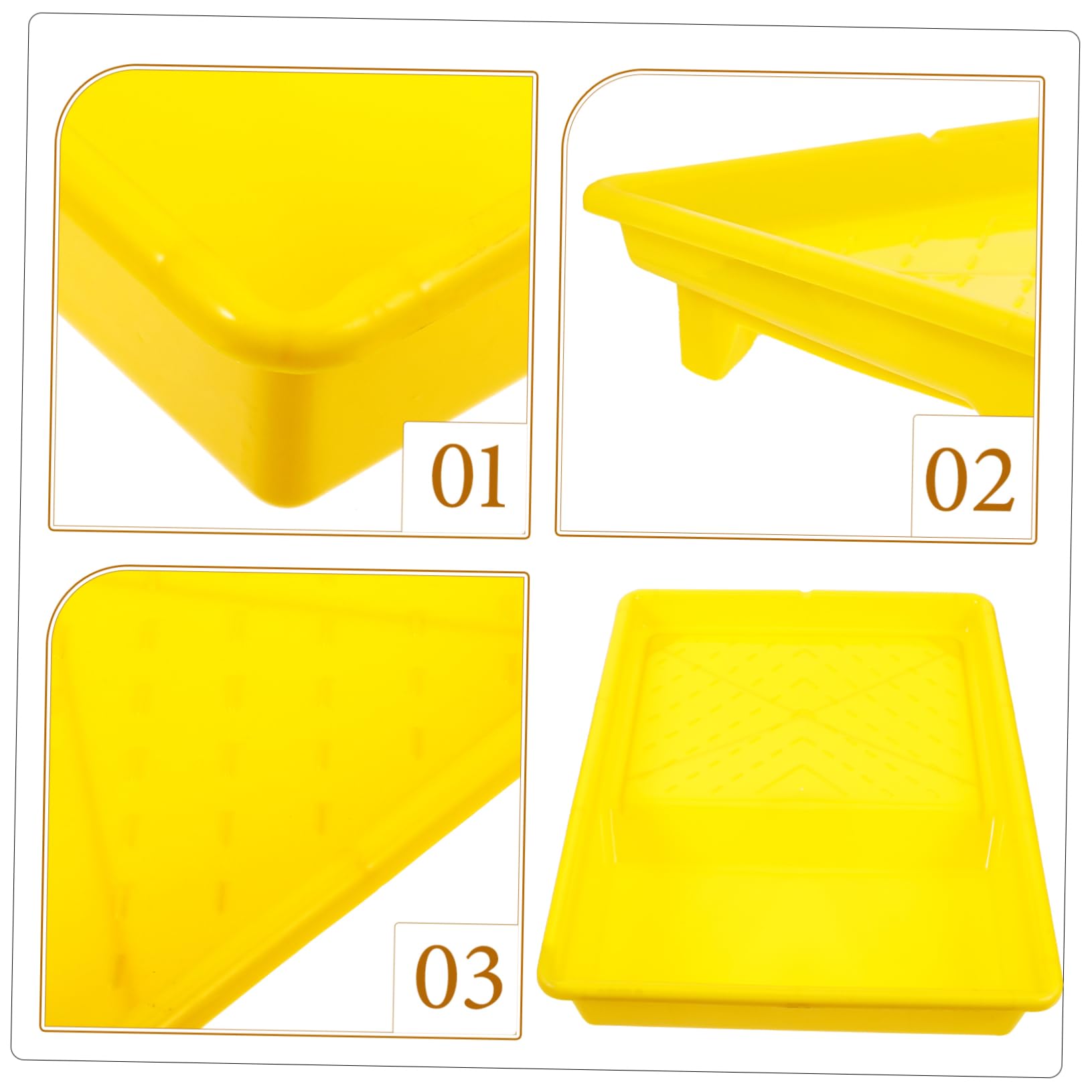 Balacoo Painting Tray for Decoration Paint Brush Holder Non-penetrating Pigment Mixing Container for of Paint