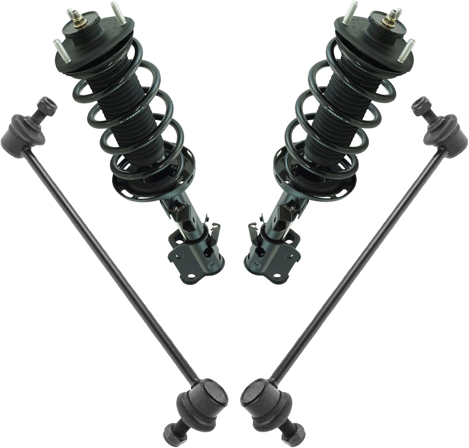 TRQ Front Struts & Sway Bar Links Kit Compatible with 2011