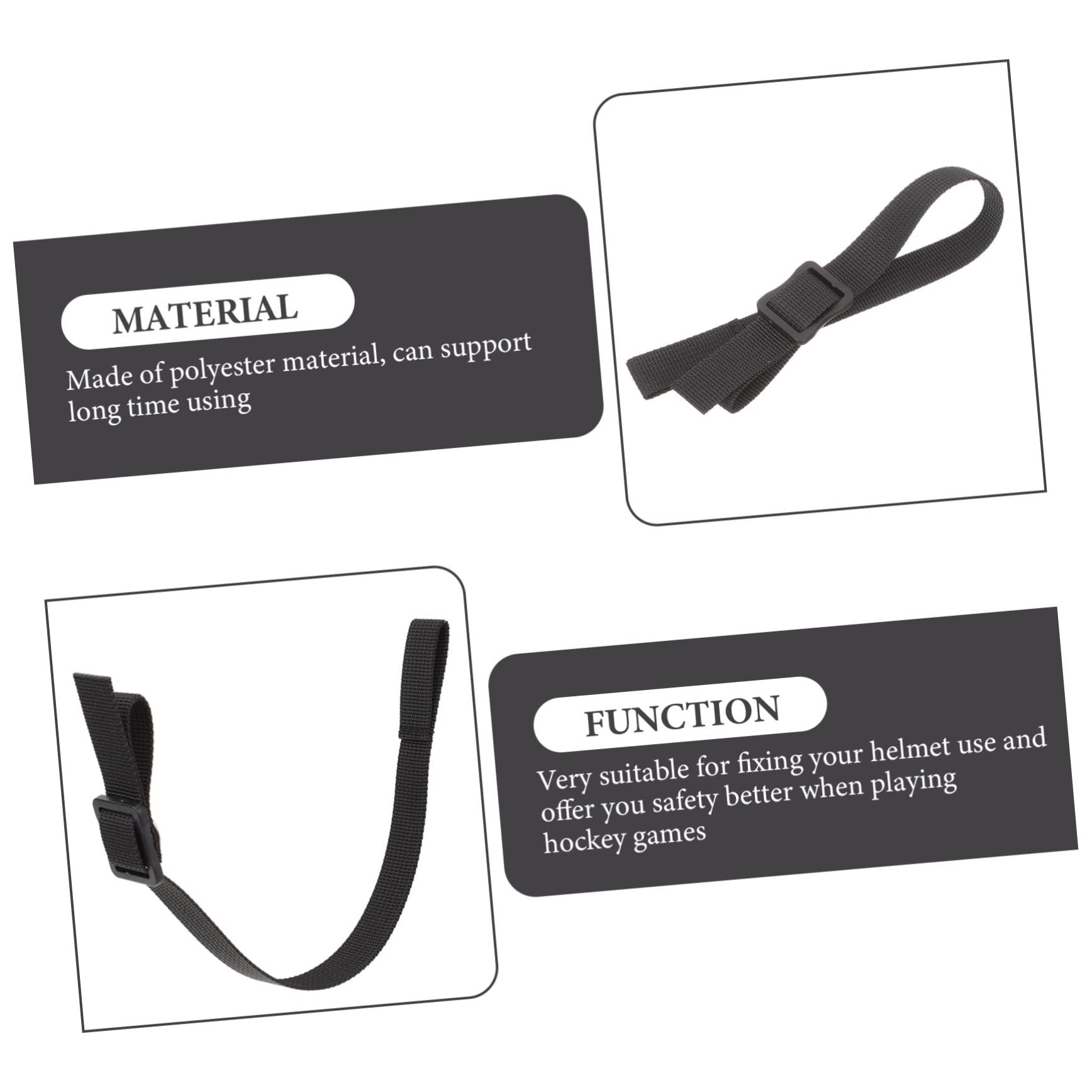 Correa de Barbilla para Casco de Hockey Instalación y Accesorio Deportivo Confiable para Hockey sobre Hielo