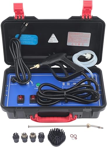 Miniatura 4 de Limpiador de vapor a presión para automóvil, limpiador de vapor portátil de alta presión, pistola de vapor para limpieza de vapor para automóvil,