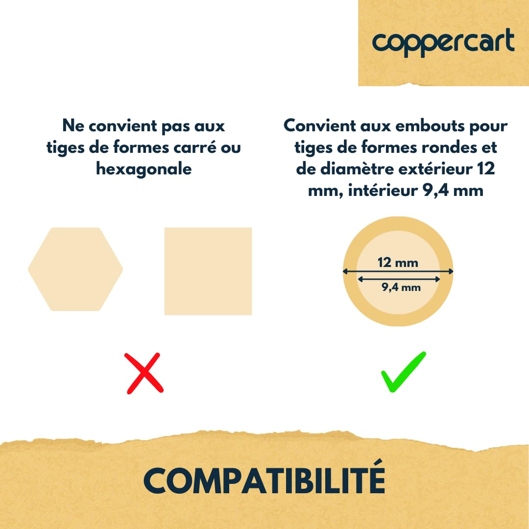 Manivelle Complète pour Volet Roulant 1300 mm - Tige Barre E618D - Acier Laqué Blanc diamètre 12mm - Poignée Ergonomique et Clip Mural - Qualité Française