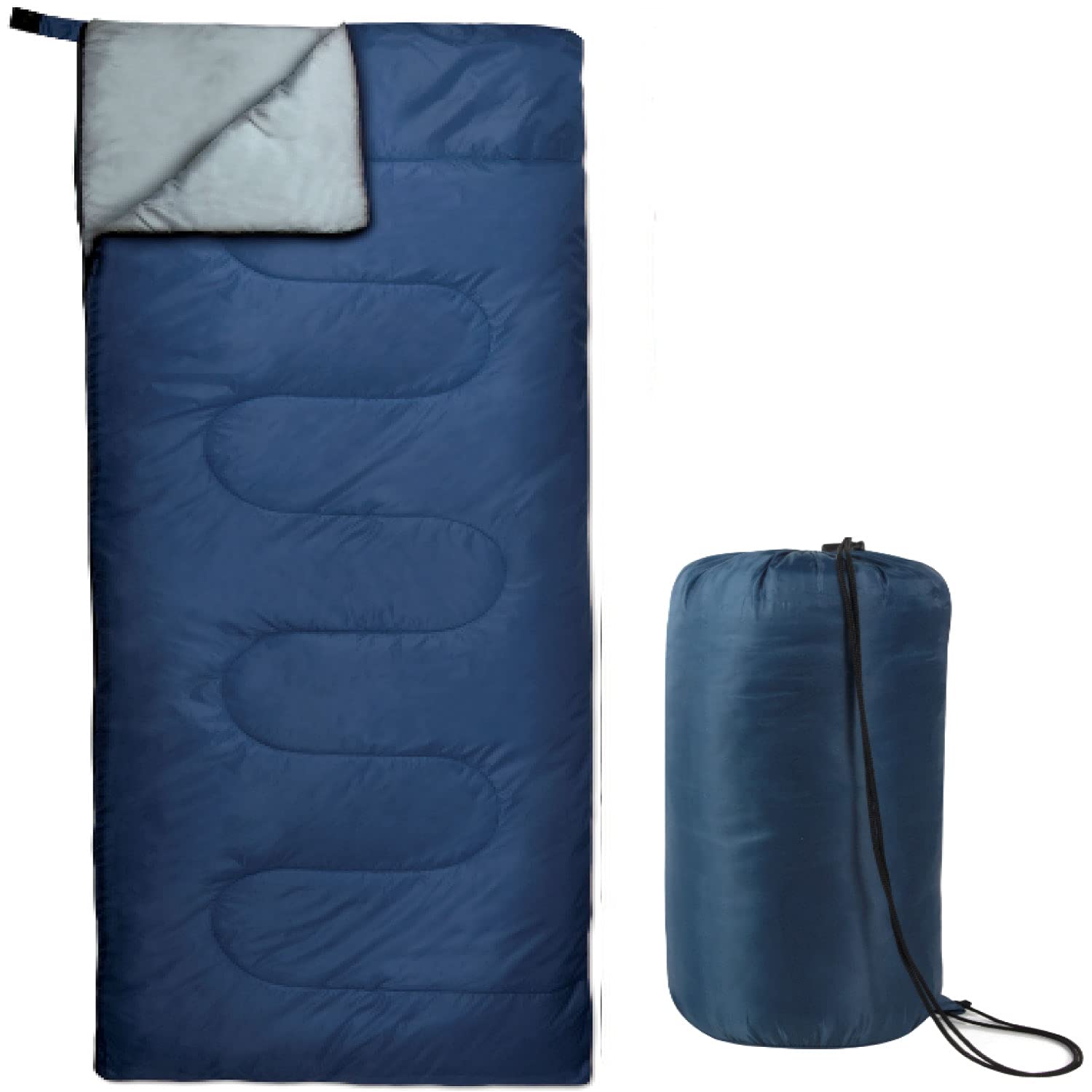 Envelope Sleeping Bags 4 Seasons Warm or Cold Lightweight Indoor Outdoor Sleeping Bags for Adults, Backpacking, Camping