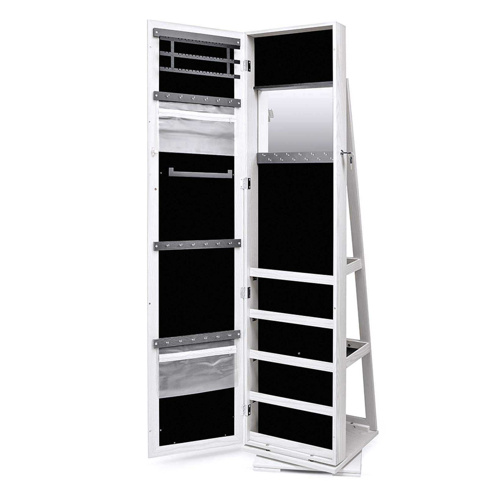 Buy TWING 360° Jewelry Armoire with Mirror, Full Length Mirror Jewelry