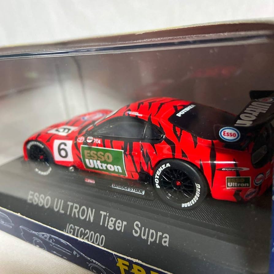 ミニカー EBBRO ESSO ULTRON Tiger Supra 1:43 1/43 Ebbro M4 Esso Ultra Tiger Toyota Supra JGTC #6 M4-05-D