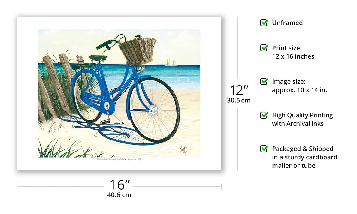bicycle at beach artist scott Blue by You - Blue Cruiser Bike the - From an Original Color Painting by Westmoreland Buy Daiwa BG 6500 I can also draw Fishing Line:30 lb. Braid E Bikes