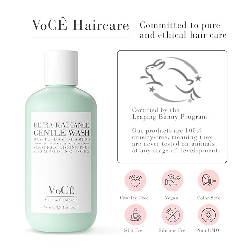 Miniatura 9 de VoCÊ Haircare - Champú vegano y libre de crueldad animal Cuidado del cabello limpio, seguro para el color, sin parabenos ni sulfatos, ultra