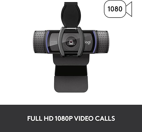 Miniatura 5 de Logitech Webcam HD Pro C920S 1080p USB, 960-001252 (1080p USB incluye cubierta a lente)