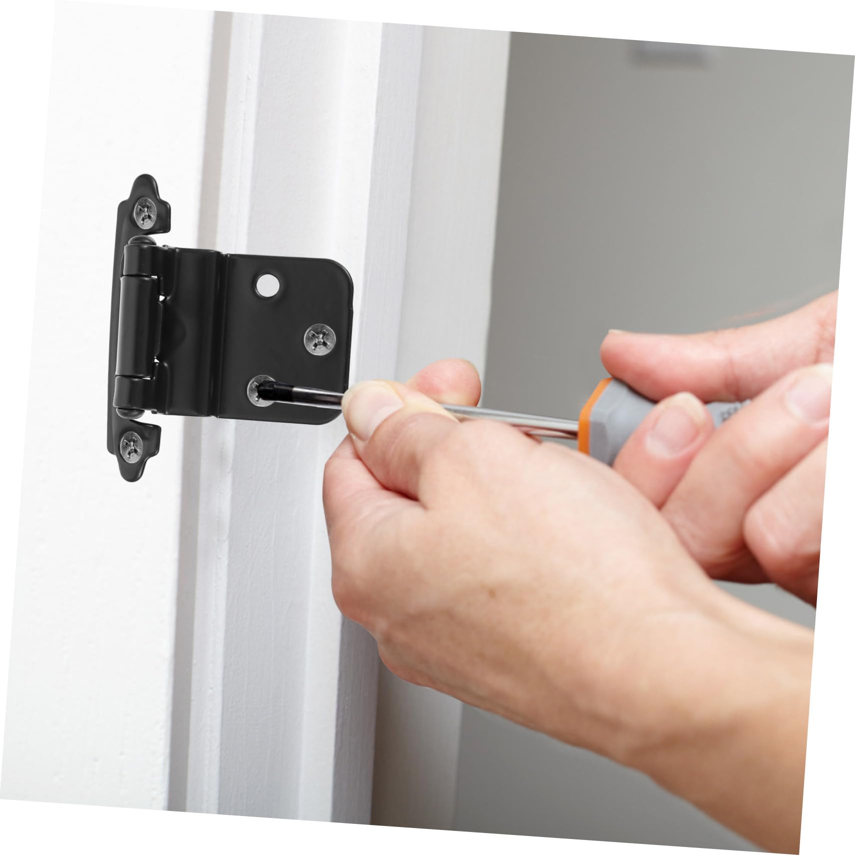 WOONEKY 10pezzi Cerniere Per Porte in Metallo Resistenti Cerniere Per Mobili Battuta Per Arrugginirsi Per Armadi Cuscinetti Perla Per Apertura e Chiusura Morbida