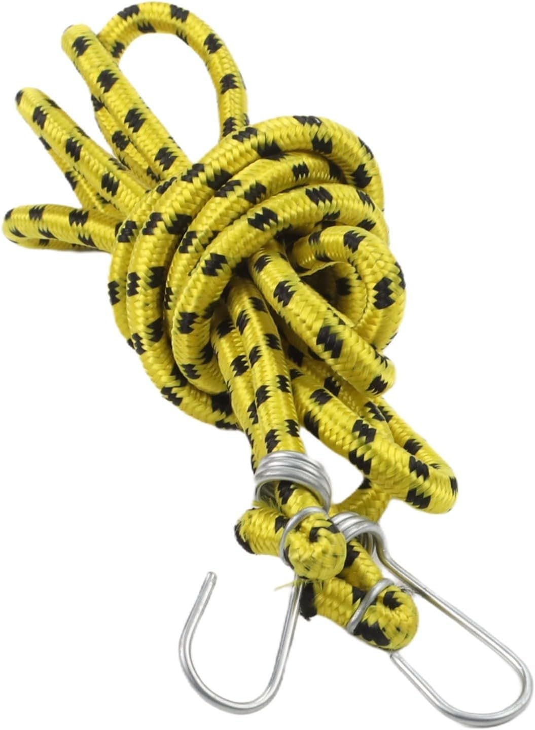 Extra Long Bungee Cord Heavy Duty Elastic Rope Rubber Stretch Cord With Hooks For Hand Truck Luggage Strap Motorcycle Gear Tie Down Roof Rack Securing For Bike(3 Meters)