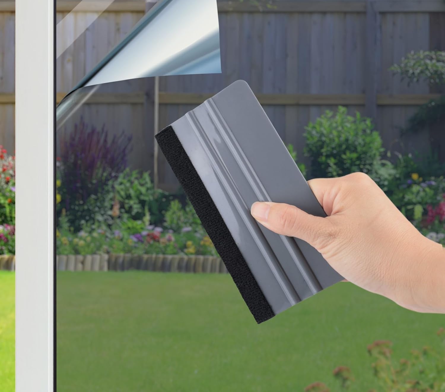 HIDBEA One Way Privacy Window Film with Window Felt Squeegee Tool