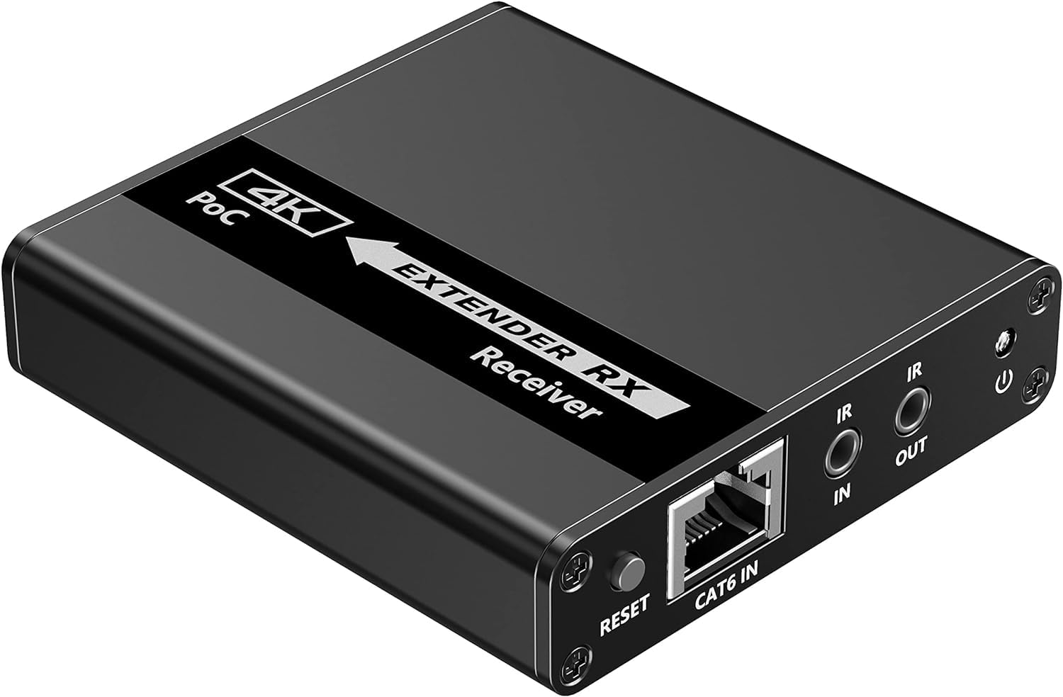 Techly 368499 Extender Splitter HDMI 4 Vie su Cavo di Rete 70 Metri PoC Nero