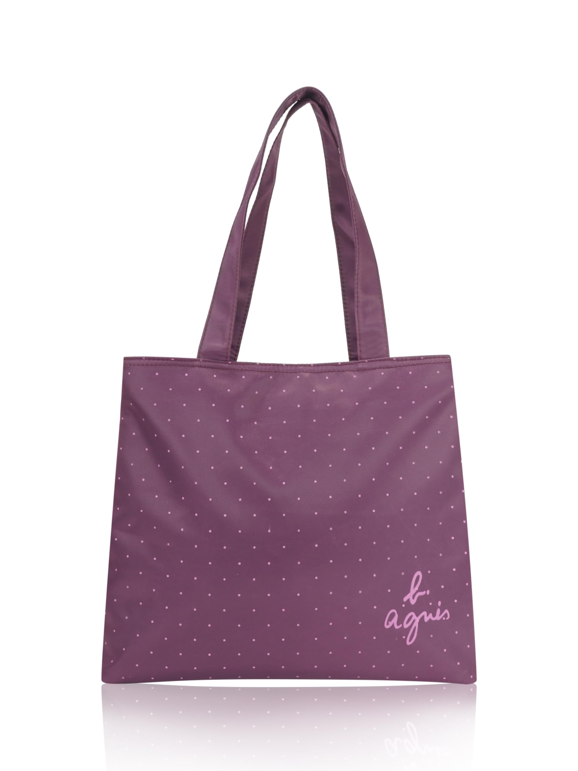 pbs creations Women’s Shopping & Office Tote Bag |Water-Resistant Nylon | 2 Compartments + Inner & Back Zipper Pocket | Fits Laptop 13-14”, Bottle, Wallet, Makeup | 22x27x11 cm-picture-15