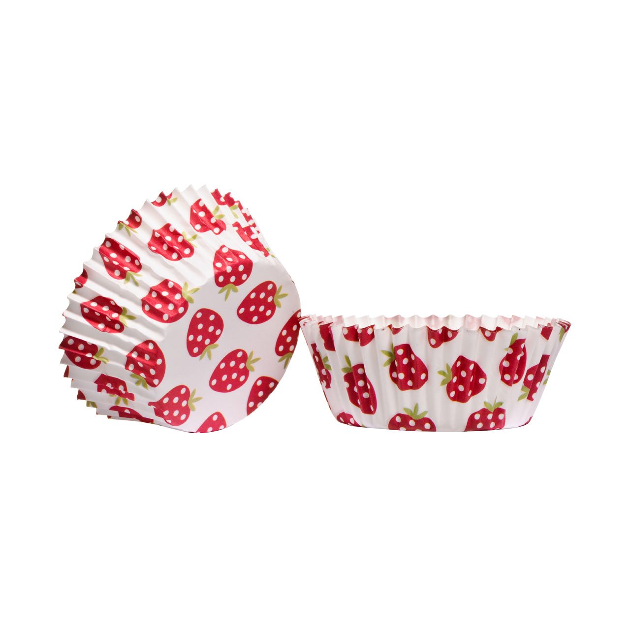 Premier Housewares Strawberry 60Pcs Medium Cupcake Cases Pink/Cream