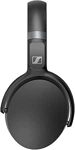 Sennheiser HD 450BT Kabellose Kopfhörer mit aktiver Geräuschunterdrückung, Sprachsteuerung und langer Batterielebensdauer, schwarz