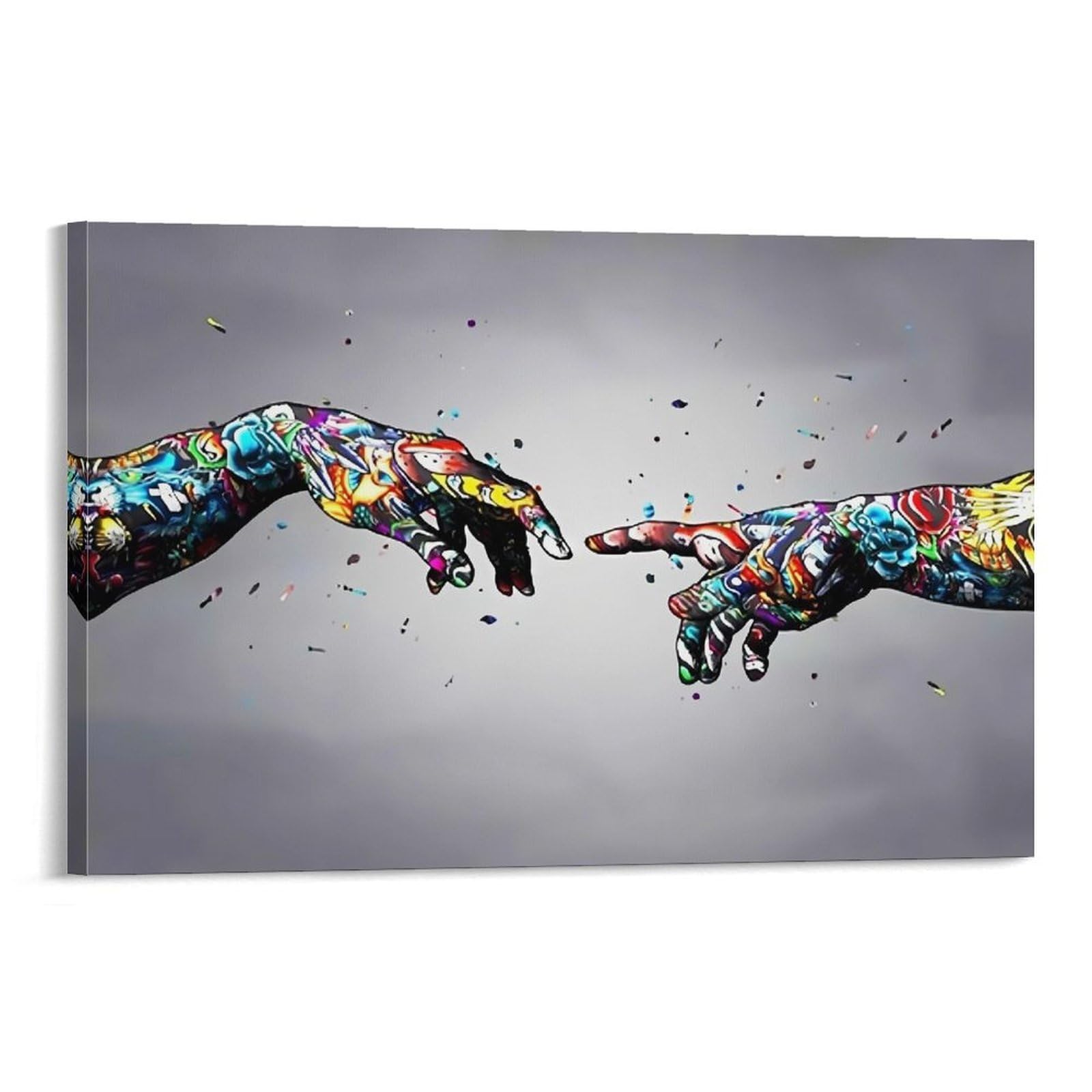 Amazon.co.jp: バンクシー 絵画 インテリア アートポスター カップル手