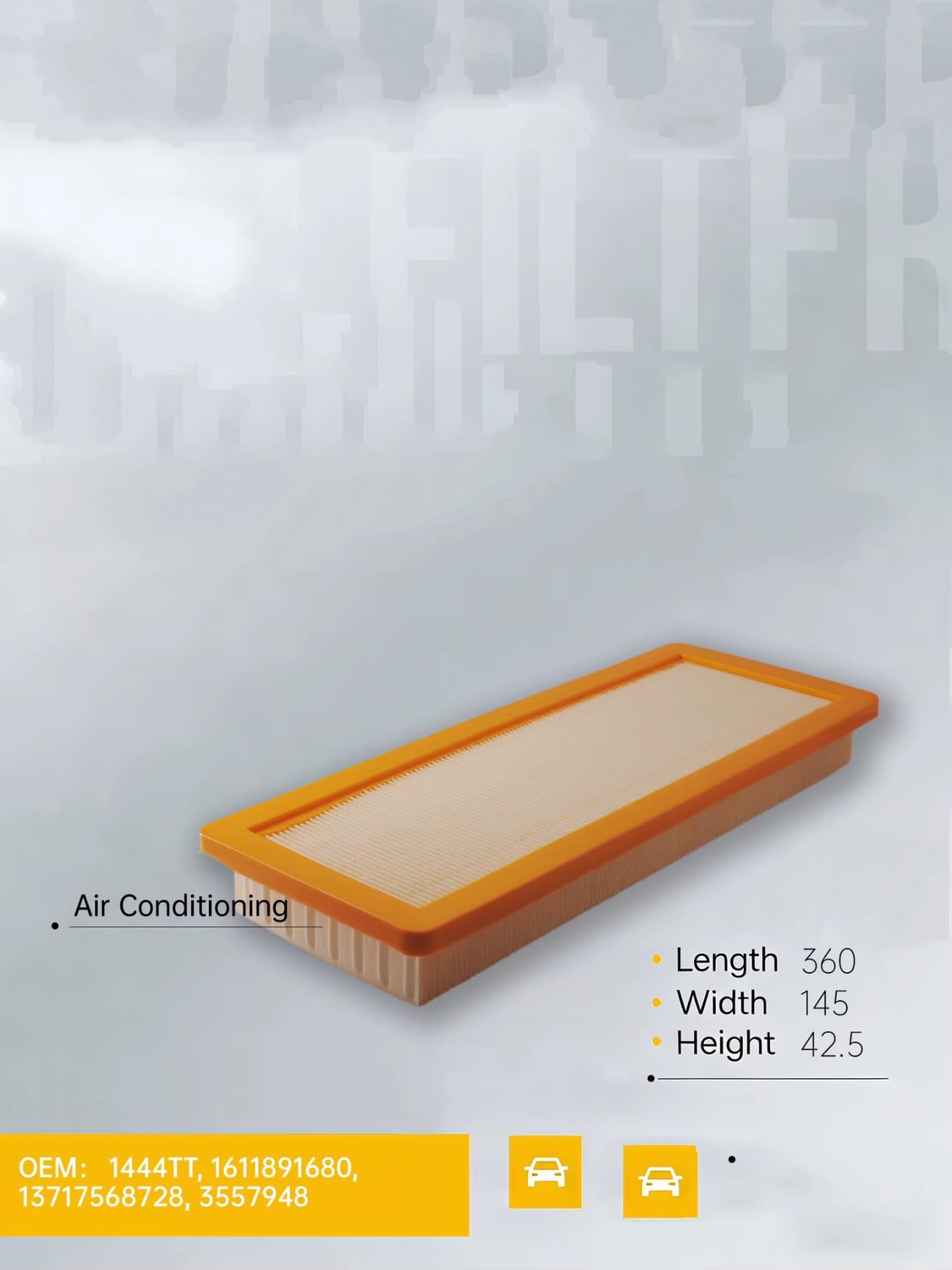 Filtro Aire Motor Coche Para Peugeot 207 3008 308 RCZ 1.6 Filtro de aire motor coche | Filtro de admisión del motor 1444TT 13717568728 C36003 MA9830