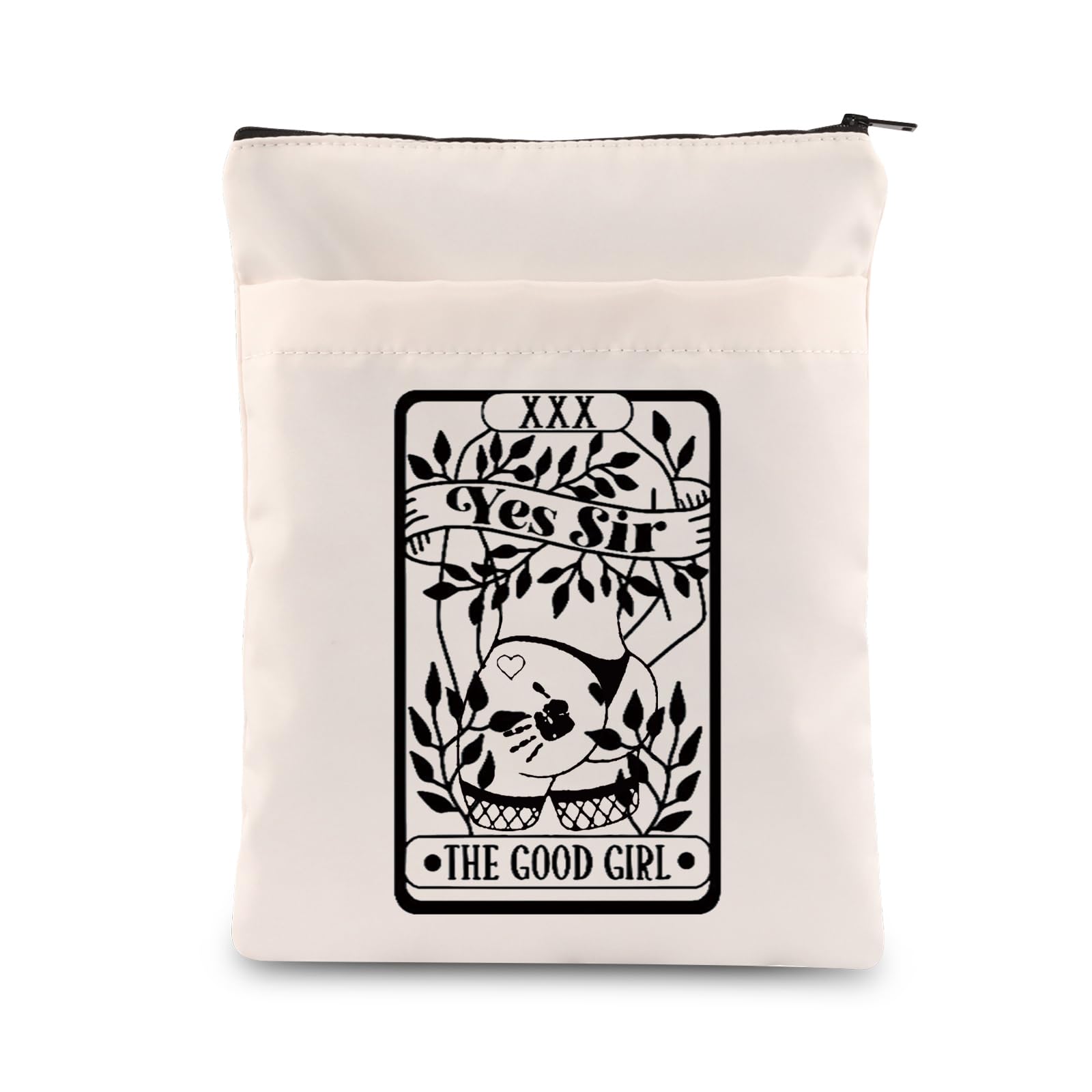 ENSIANTH Smut Reader Book Sleeve The Good Girl Yes Sir Tarot Card Book Cover Spicy Book Lover Gift Smutty Reading Gift (Yes Sir BS)