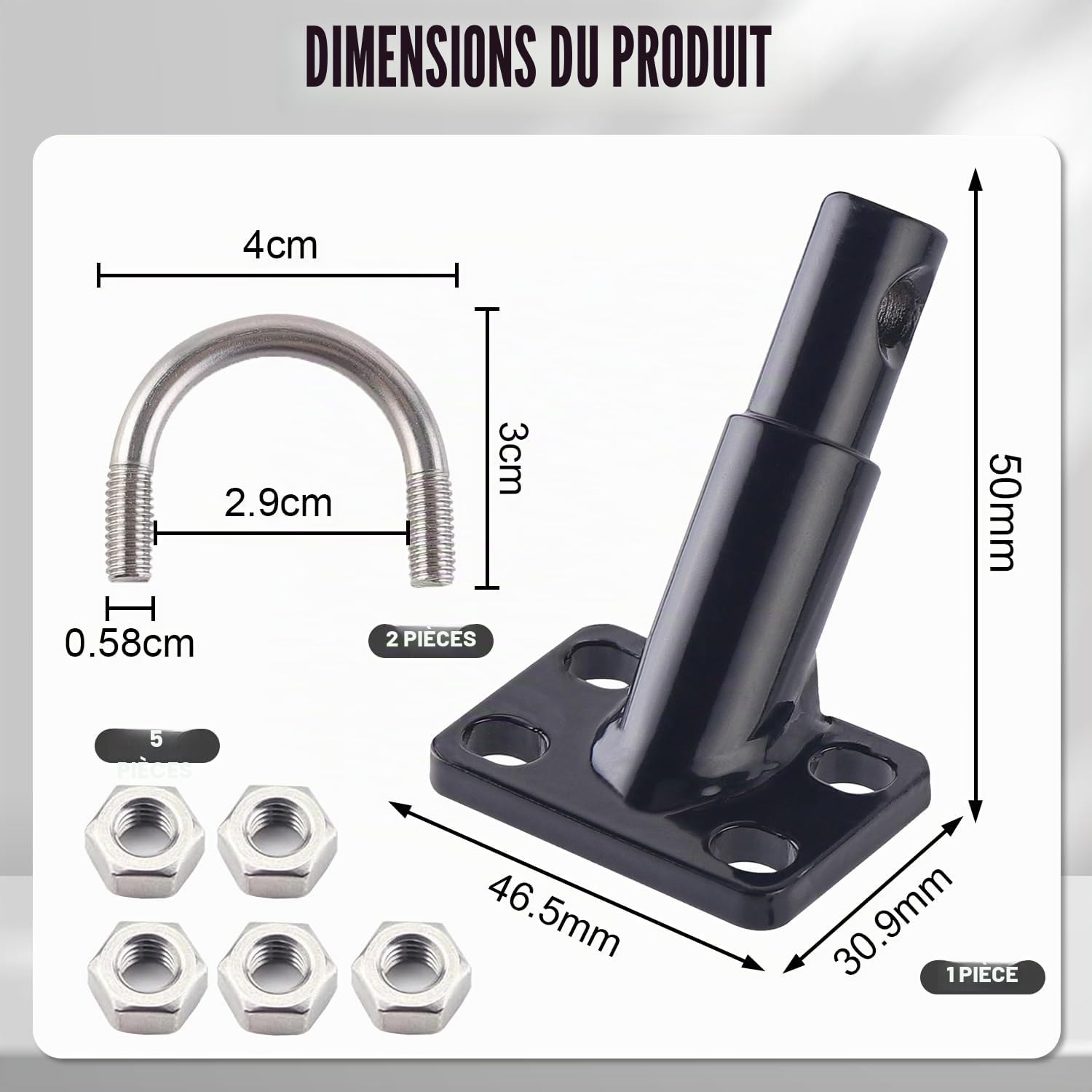 Attelage de Remorque de Vélo Universel Connecteur pour Remorques