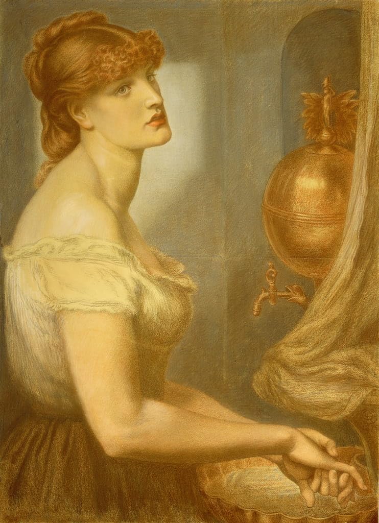 Impression d'art Rossetti de qualité musée tableau mural pour collectionneur de posters classiques