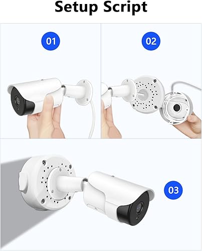 Miniatura 3 de 【Only Compatible with Bullet Cameras】 Universal Bullet Security Camera Mount Bracket Hide Cable, Metal Electric Enclosure, Waterproof Outdoor Camera