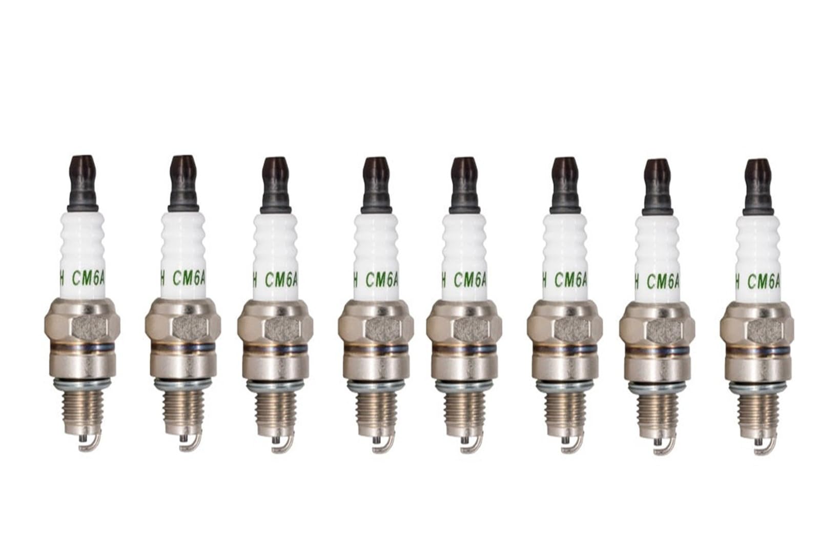 Compatible con cortacésped CMR6A, cortasetos, cortacésped, desbrozadora, cortacésped CM6A, paquete de 2-8 bujías.(8 pieces with box)