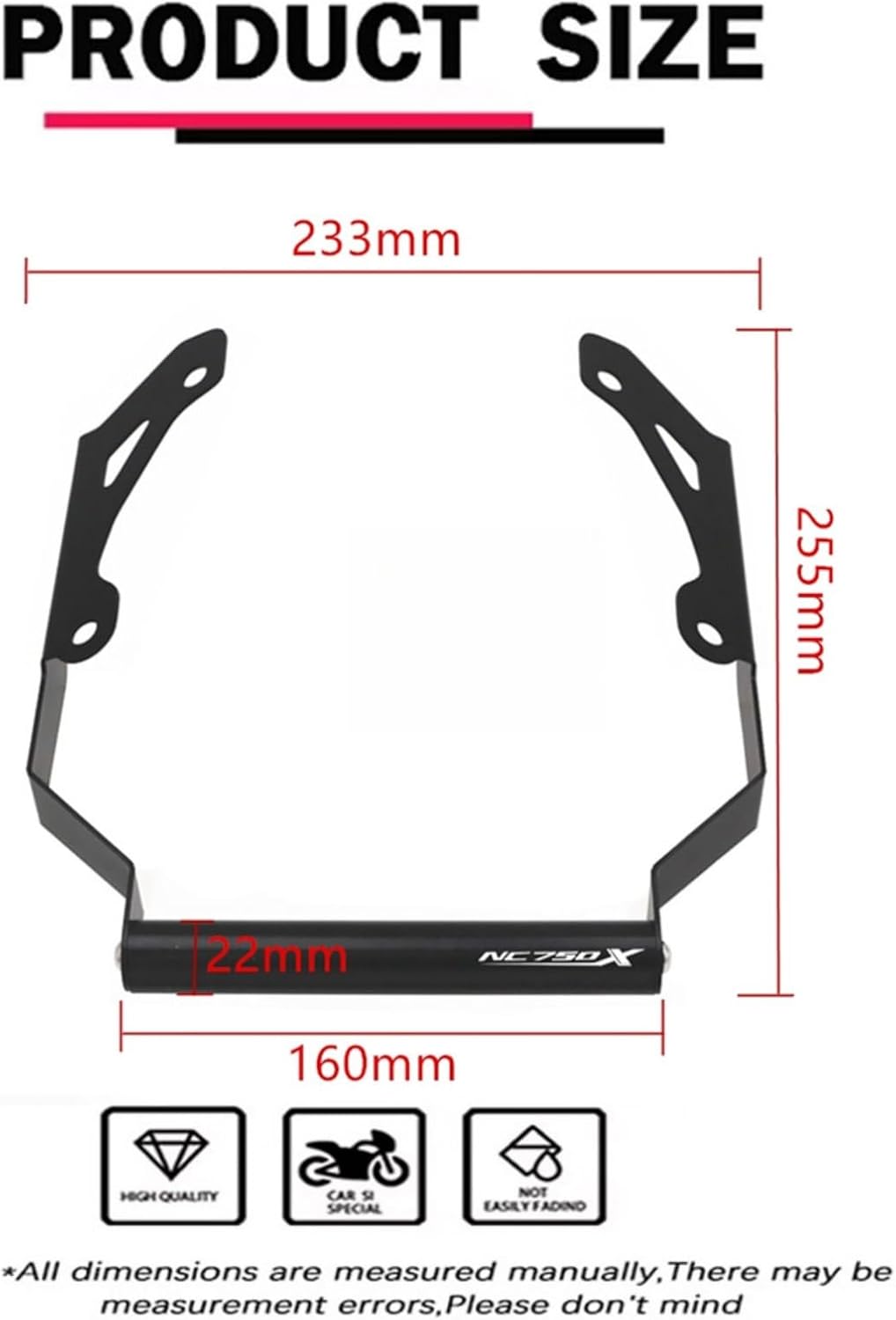 for NC750X NC 750 X nc750x 2021-2023 2024 Motorcycle Multi-Functional Mobile Phone Stand Navigation Rod Extension Stand Electrical Device Mounts