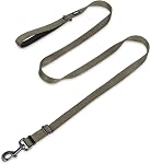 Hyhug Pets Strong and Lightweight Aviation Aluminium Clip with Adjustable Between 4 Feet and 6 Feet Leash with Tough Nylon and Soft Lined Handle for Small Dogs Lead. (Small, Sleet Gray)