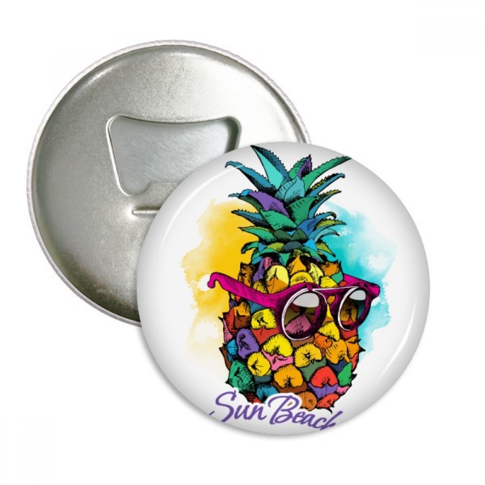 Ouvre-bouteille aimanté lunettes de soleil ananas polyvalent 3pcs
