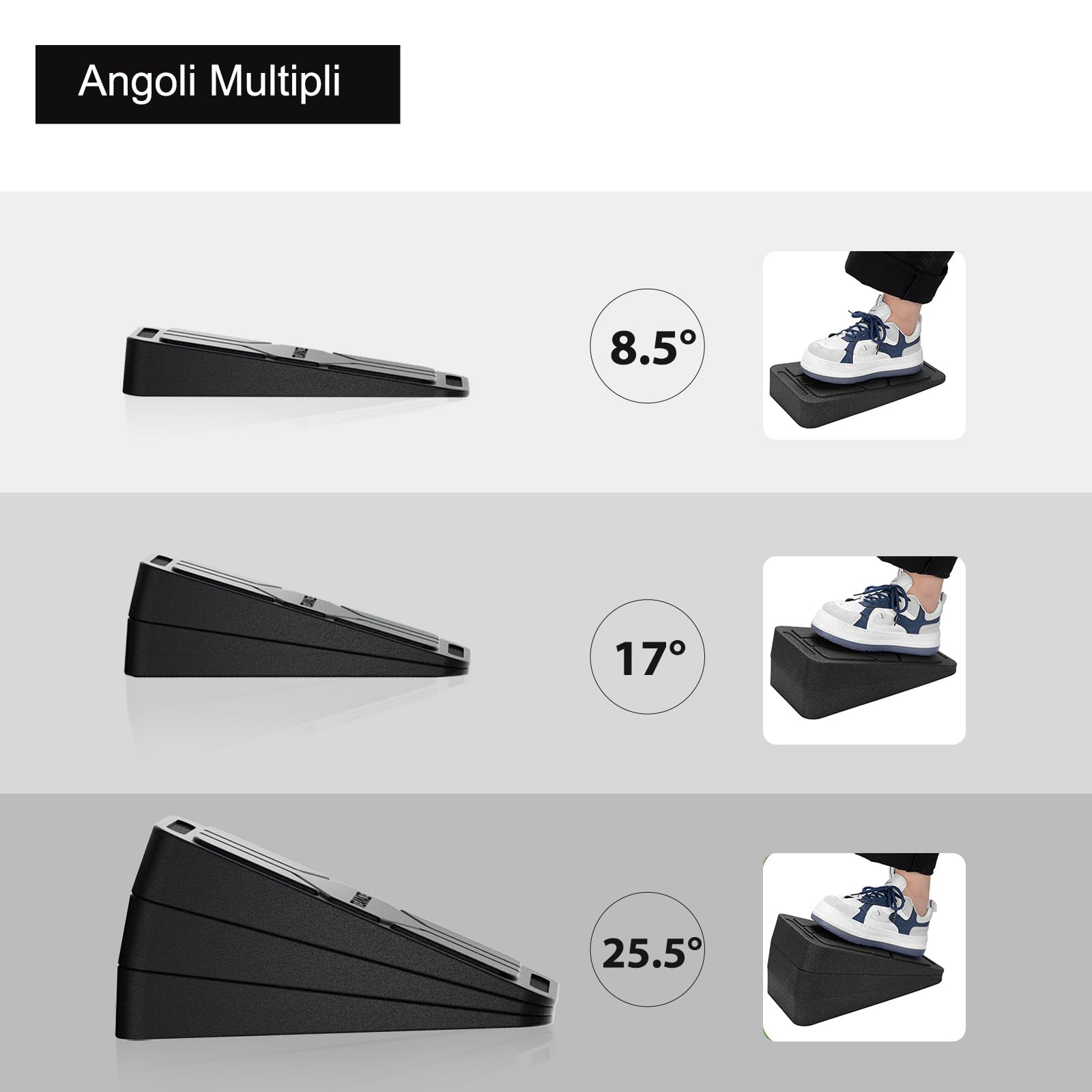 Professionale In Legno Slant Board, Inclinazione Regolabile Polpaccio Elasticizzato, 40,6 X 31,8 Cm, 5 Posizioni (capacit&agrave; 136,1 Kilogram