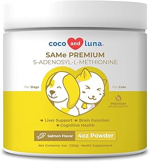 Same for Dogs - S-Adenosyl-L-Methionine, Same Premium, Liver Supplements for Dogs, Brain Supplement for Dogs, Promotes Cognitive Support, Dog Liver Support Supplement