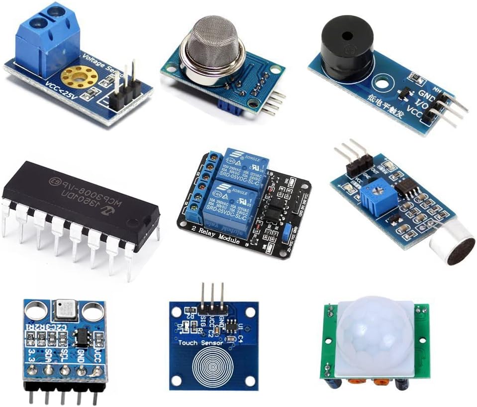 KOOKYE 16 in 1 Smart Home Sensor Modules Kit for Arduino Raspberry Pi DIY Professional