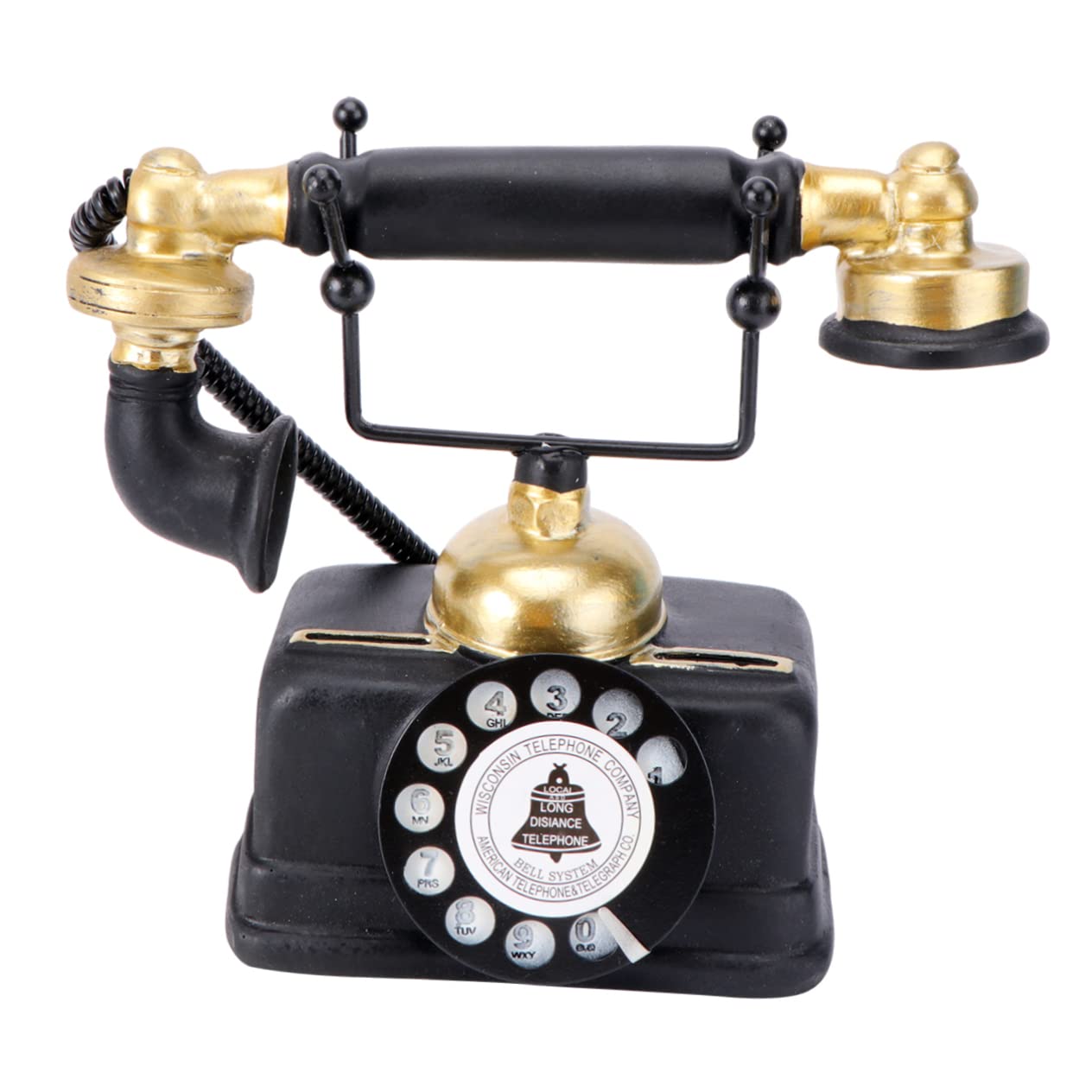 Unomor Vintage Rotary Phones 1pc Creative Desktop Ornament Home Decor Office Ornament for Living Room Cafe Bar Random