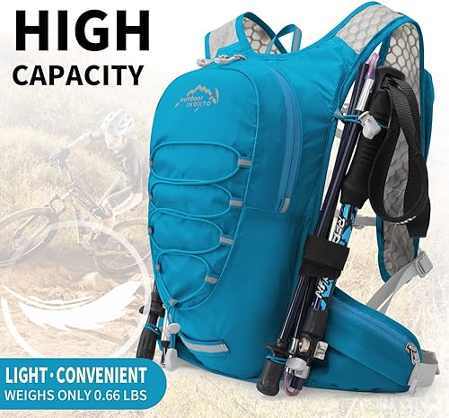 Miniatura 2 de IX INOXTO Chaleco de hidratación para correr para hombres y mujeres, mochila de agua para correr, paquete de hidratación de 3 litros, para correr,