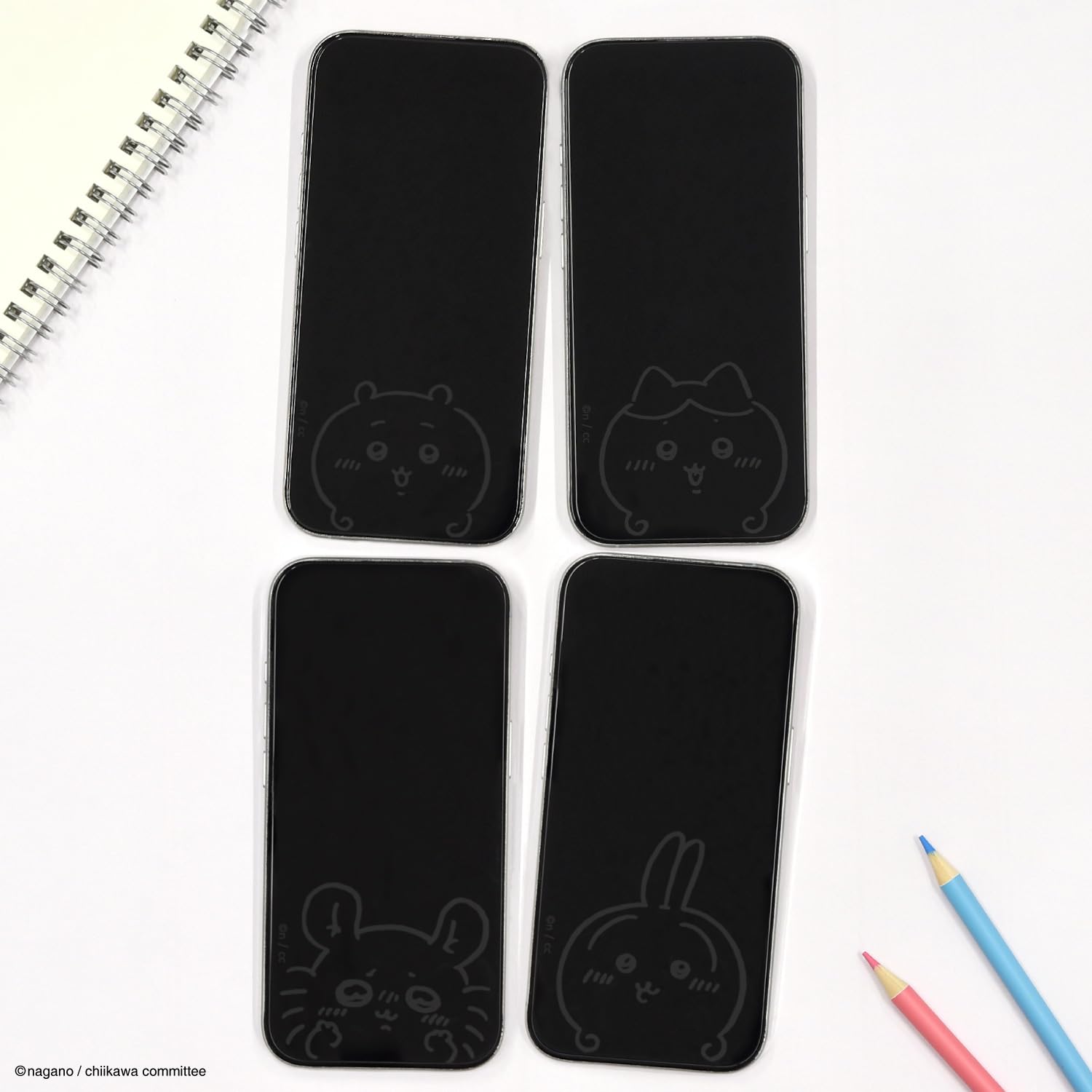 Amazon | グルマンディーズ ちいかわ iPhone 16 Pro 対応 ガラス