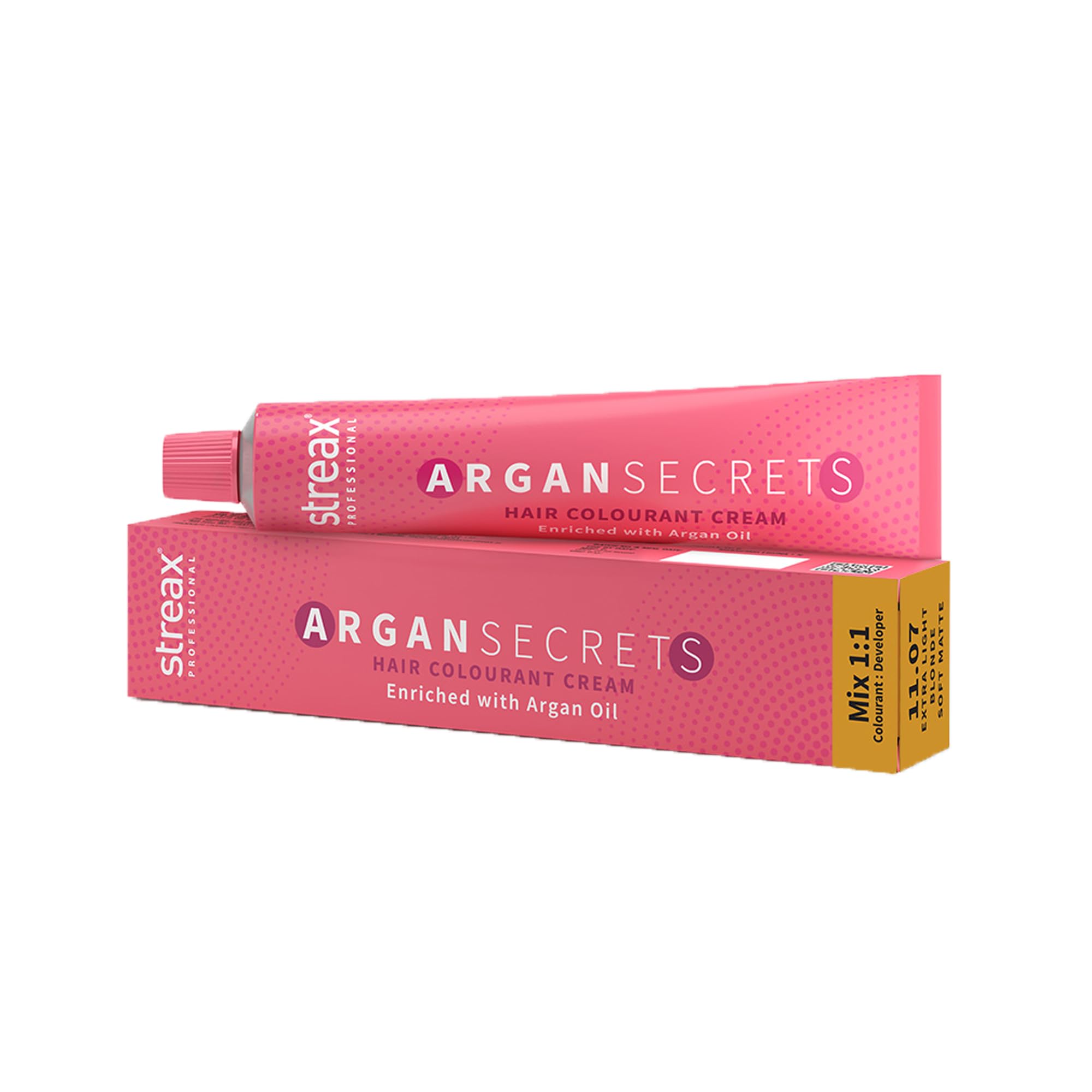 Streax Professional Argan Secrets Permanent Hair Colourant Cream - Extra Light Blonde Soft Matte 11.07 (Enriched with Argan Oil) For All hair types, 60 gm-picture-31