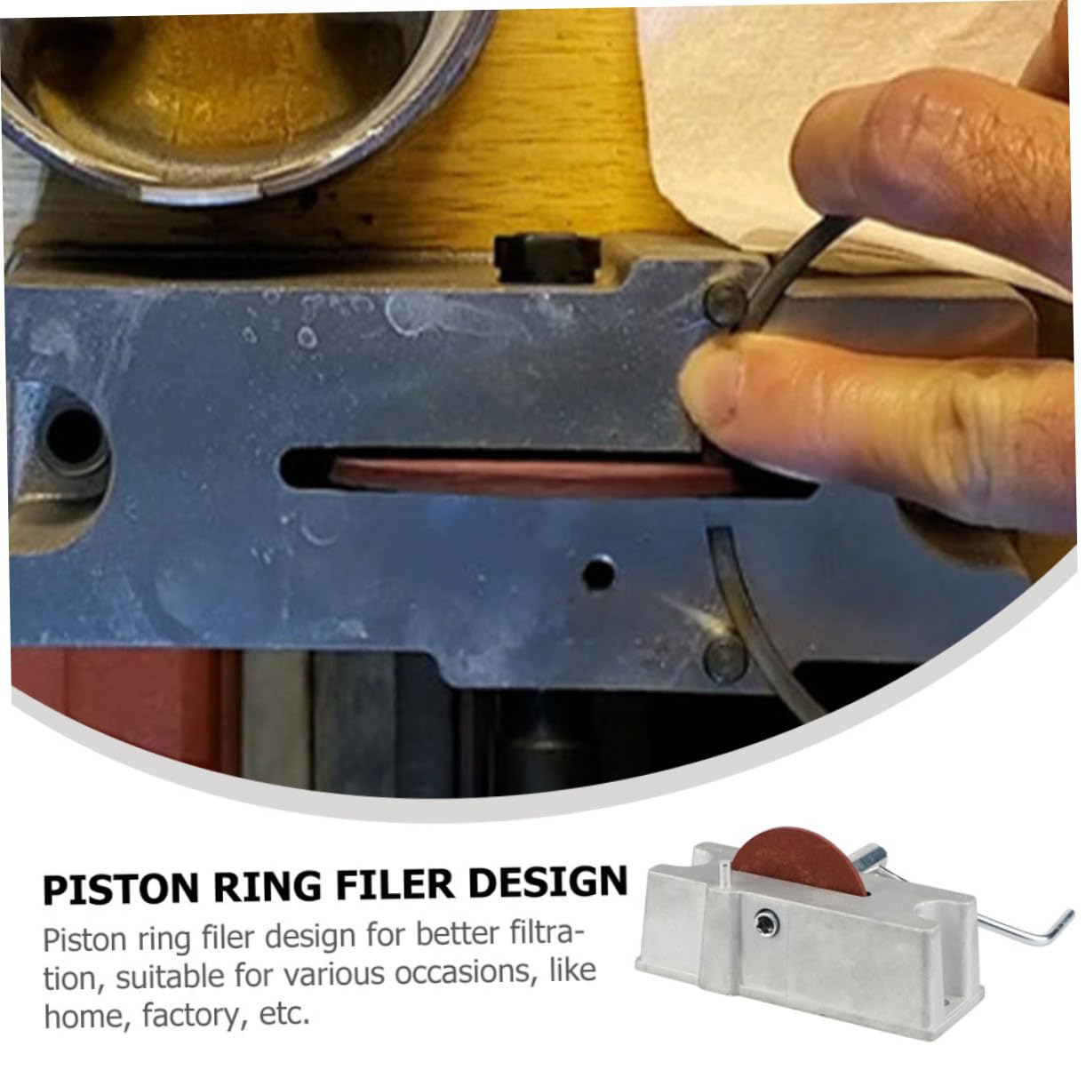 iplusmile Kolbenringfilter Handkurbel-kolbenring-werkzeug Manuelles Filterwerkzeug Aluminiumlegierung Kompakt Und Tragbar Für Heimgebrauch Oder Werkstatt