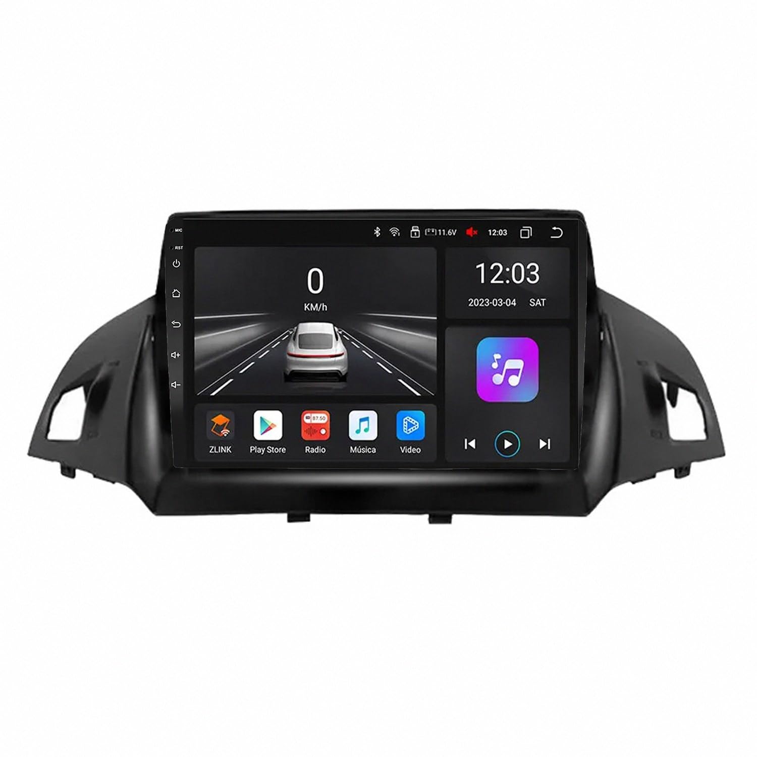 Wyświetlacz Carplay dla HYUNDAI Tuscon IX35 2011-2015 Z Bluetooth, Fm I Aux; Obsługa Mirror Link, Nawigacji Gps Oraz Sterowania Głosowego, 8 Rdzeń 8G+256G