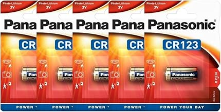 Pila de Litio Panasonic CR123A 3V - Blister 1 x5 - Paquete 5 Blister