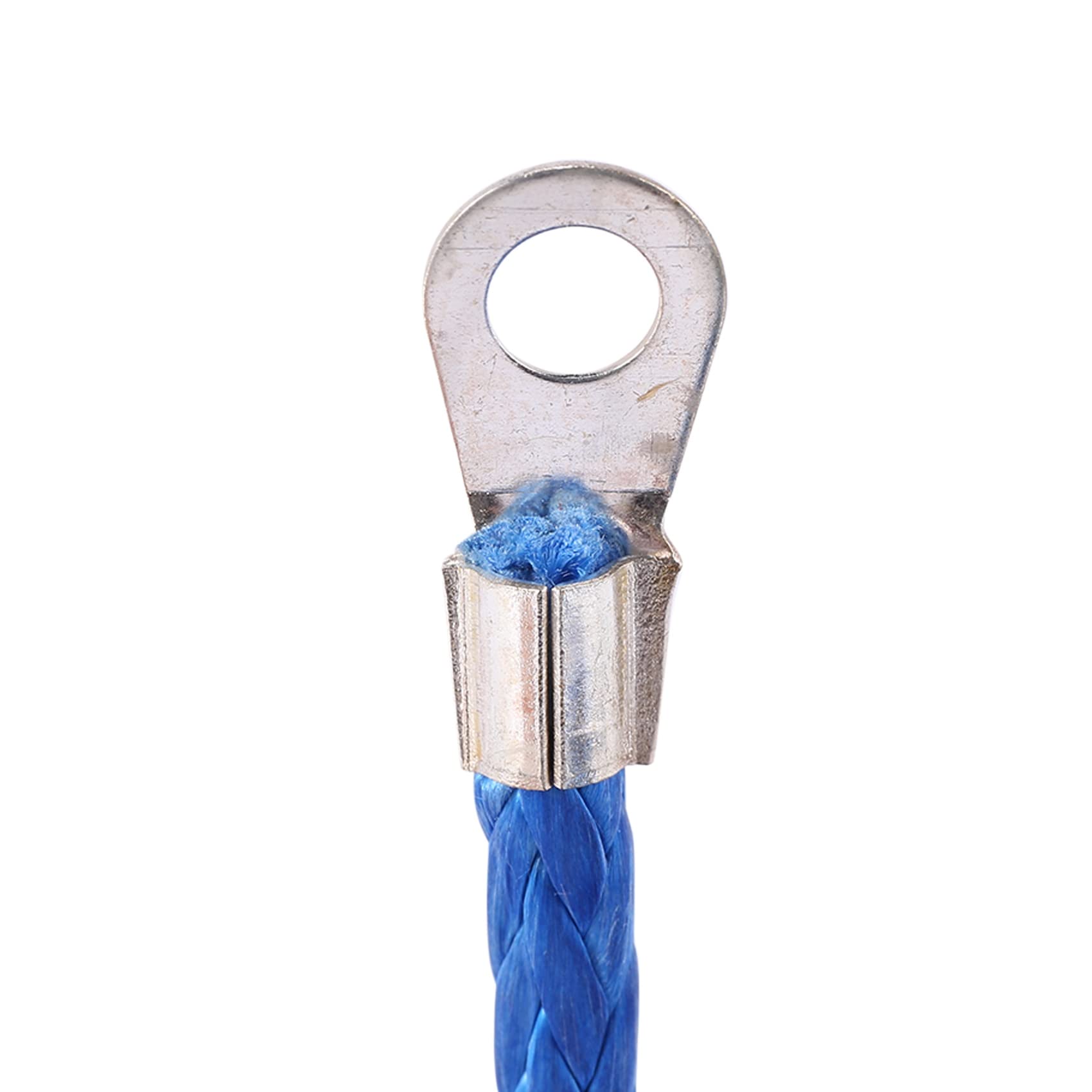 Corde de Câble de Ligne de Treuil Synthétique de 3/16 Po X 50 Po 7700 LB avec Manchon de Protection pour ATV Utv (Bleu)