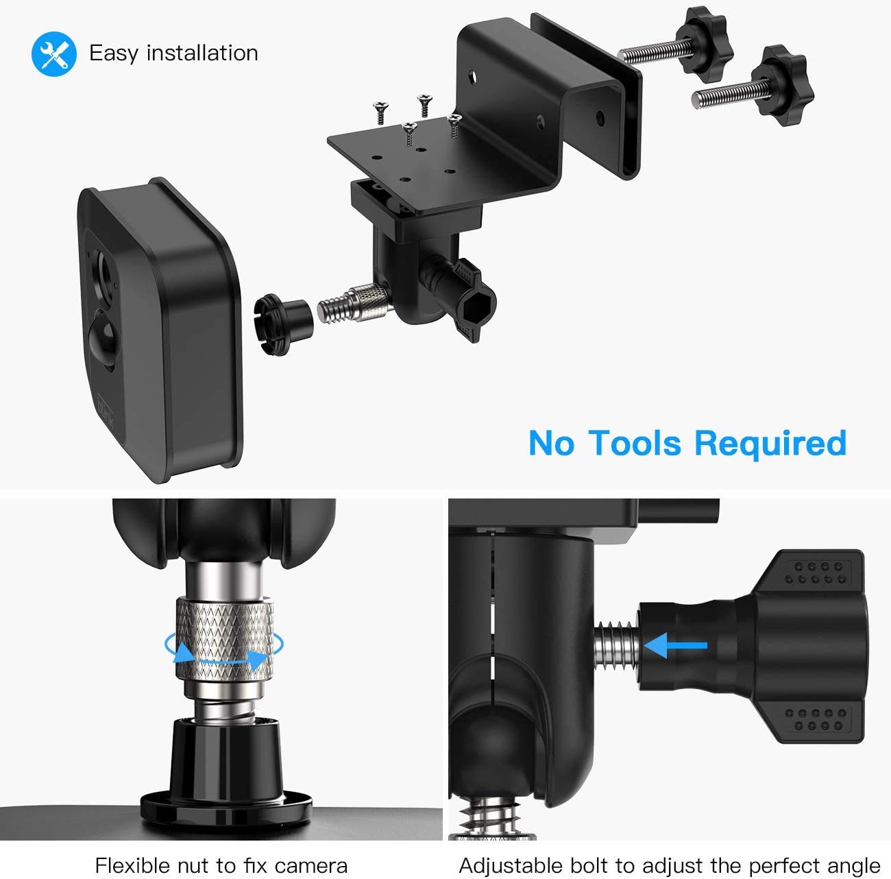 Supporto E Custodia Protettiva Per Blink Outdoor 4 - Regolabile 360°, Resistente Alle Intemperie - Foto 12