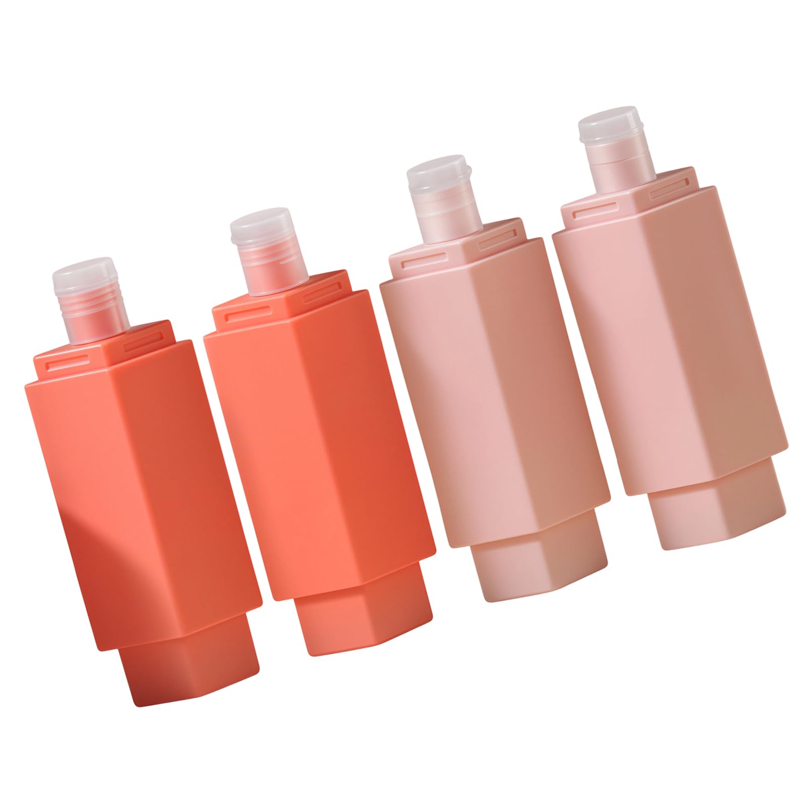 Space Saving Twistable 4 Section Dispenser Bottles for Organizing Skincare Essential Leak Proof Cosmetic Containers