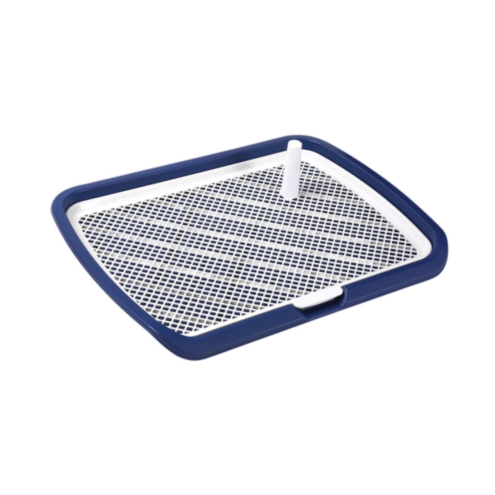 TUXCAXI Portable Puppy Pee Pad Holder Pan Smart Pet Training Toilet Tray Easy To Clean For Busy Pet Owners Training Pad Is Both Lightweight And Sturdy Toilet Potty Tray Easy To , Navy , 66x50x5.2cm