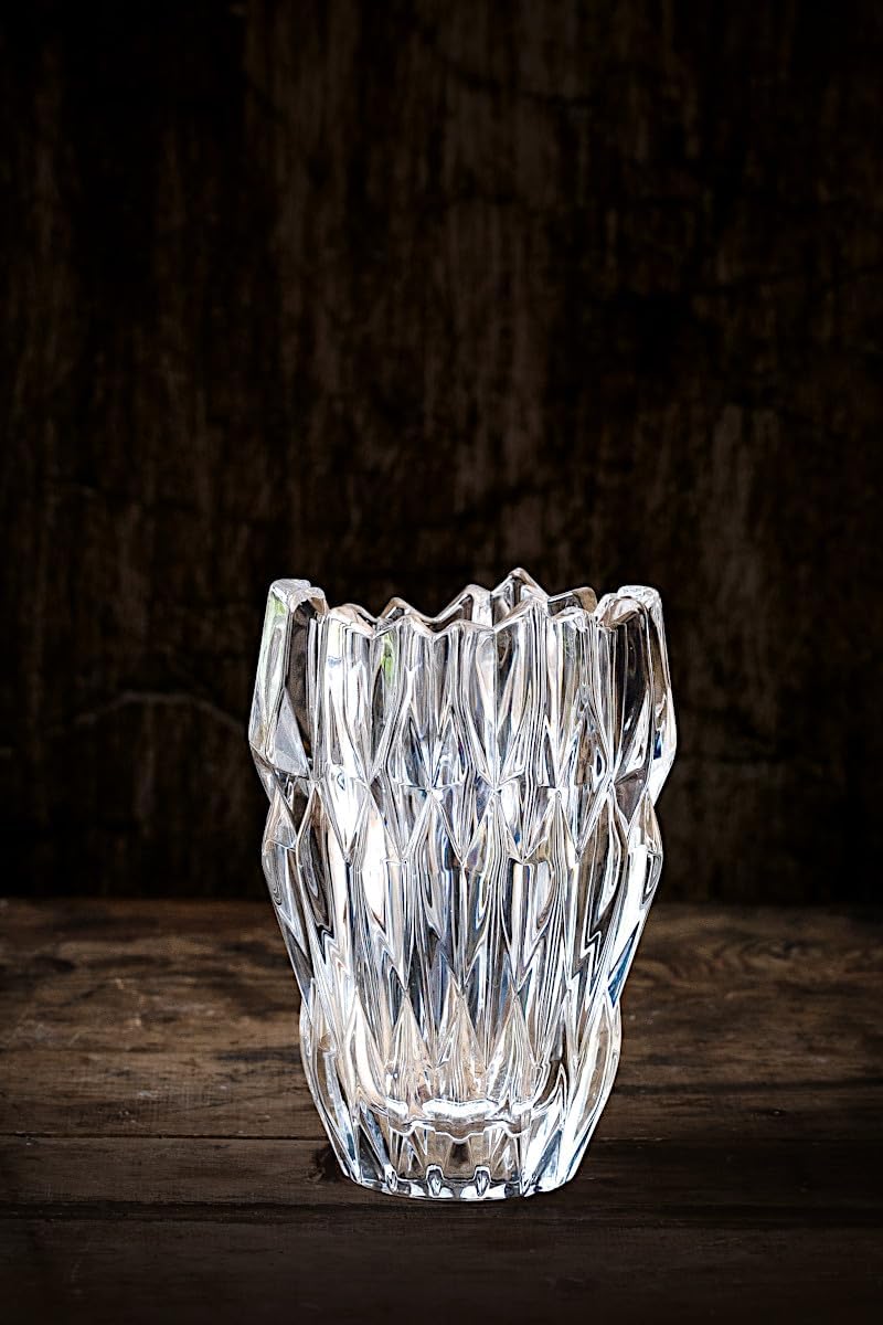 Nachtmann hochwertige Glasvase Quartz, Kristallglas, 16 cm, Made in Germany, 88333