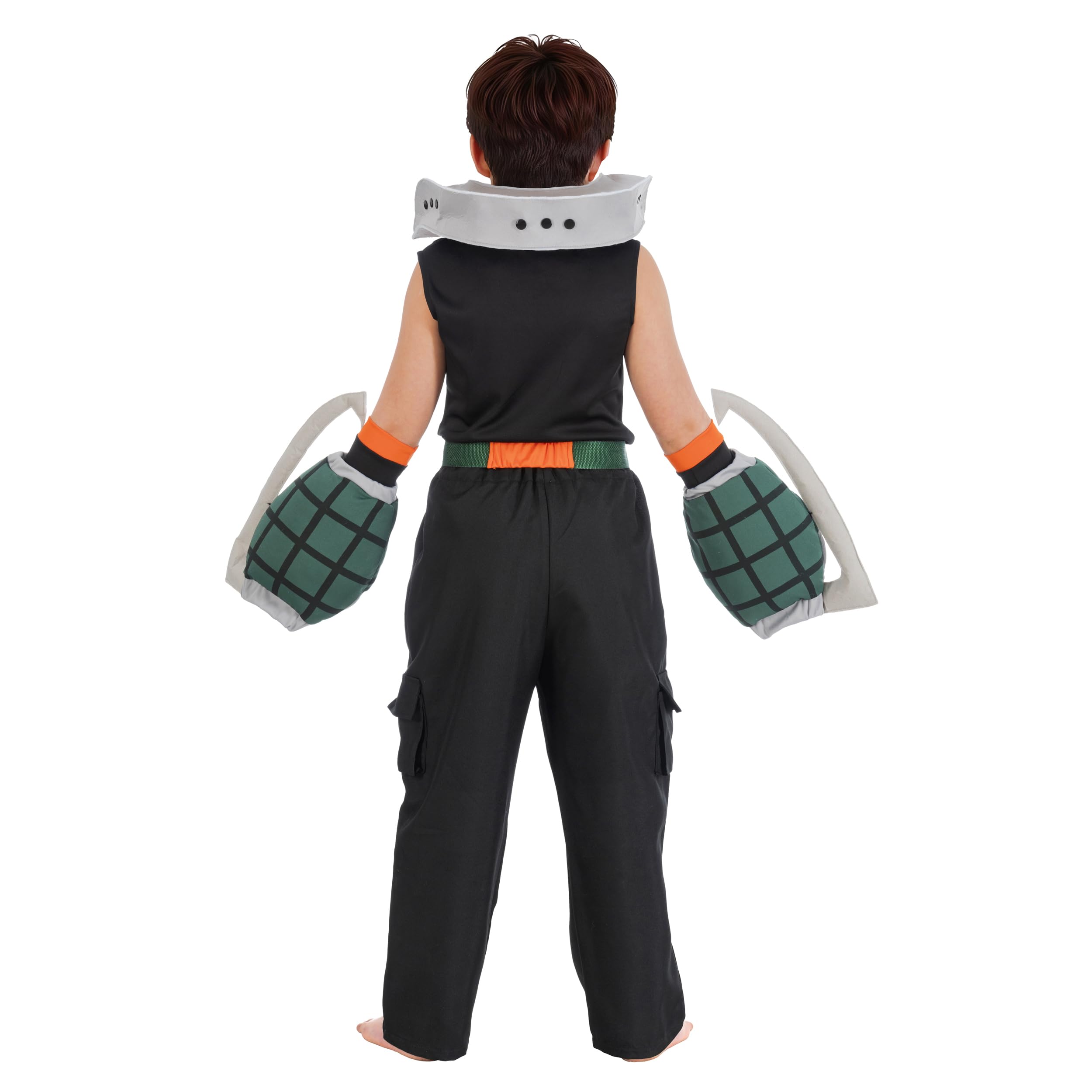 Chaks - Costume Katsuki Bakugo per bambini, My Hero Academia Anime, set da 5 pezzi con accessori per carnevale e fumetti