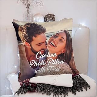 Spersonalizowana poduszka, niestandardowe poduszki fotograficzne używając moich własnych zdjęć dekoracja domu dekoracyjna płócienna poszewka na poduszkę 40 x 40 cm na sofę ślub pamięć Dzień Matki urodziny spersonalizowane zdjęcia prezenty