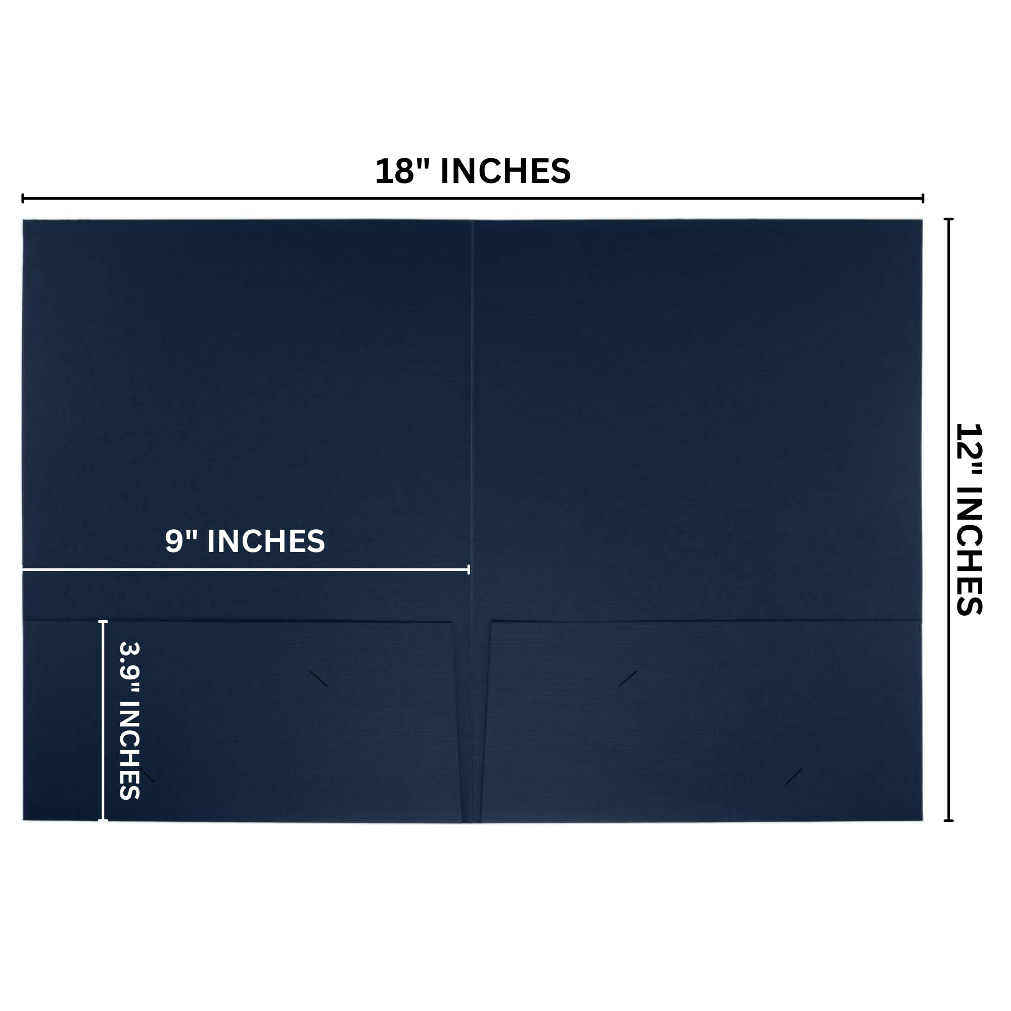 The Gallery Collection, 25 Count, Blue, Welcome Pocket Folders - View #7