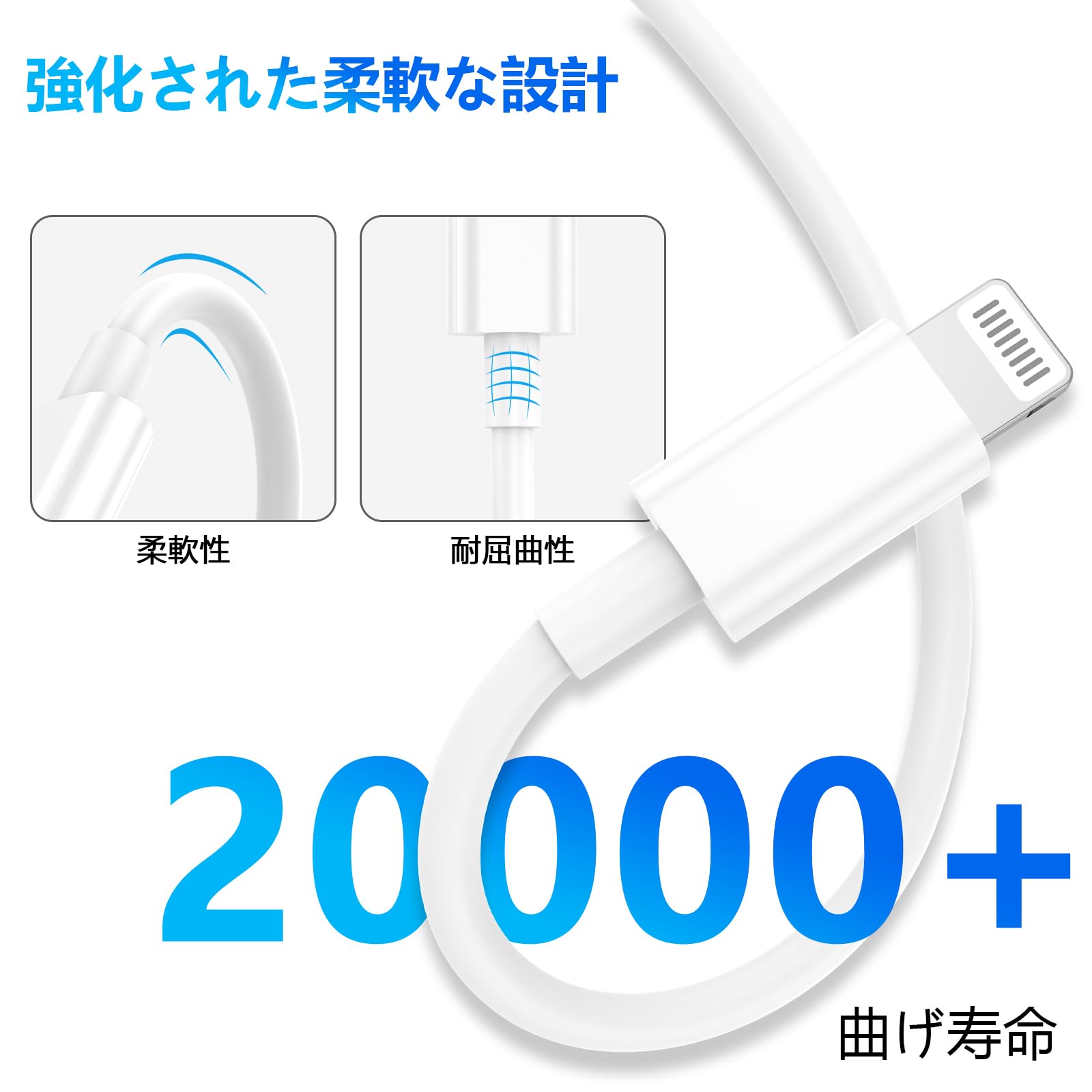 Amazon.co.jp: for iPhone 充電ケーブル 純正 【2024新版 MFI認証 