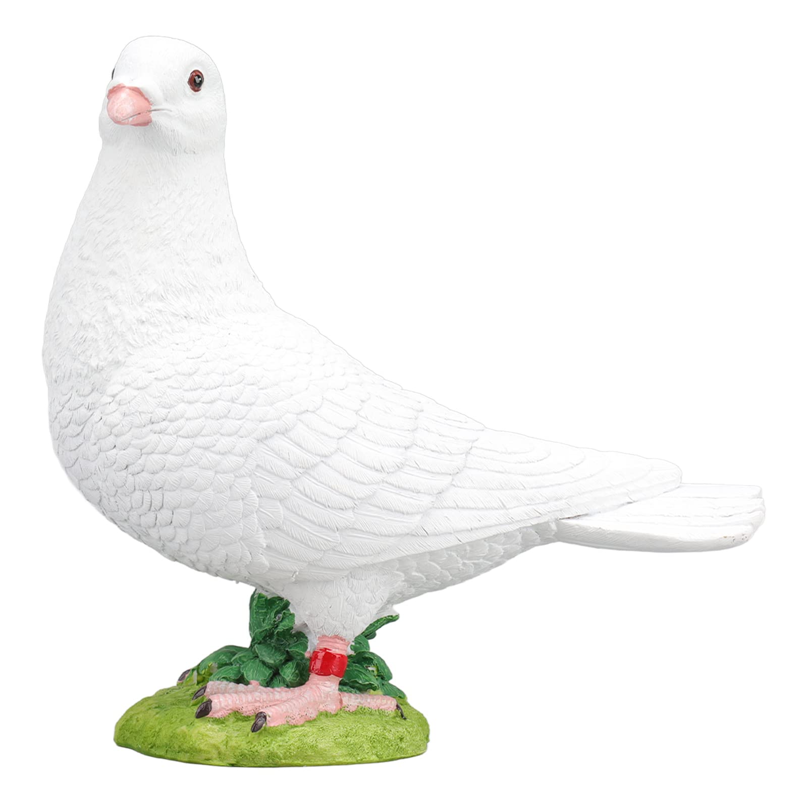 Colombe blanche en résine de qualité supérieure statuette jardin durable